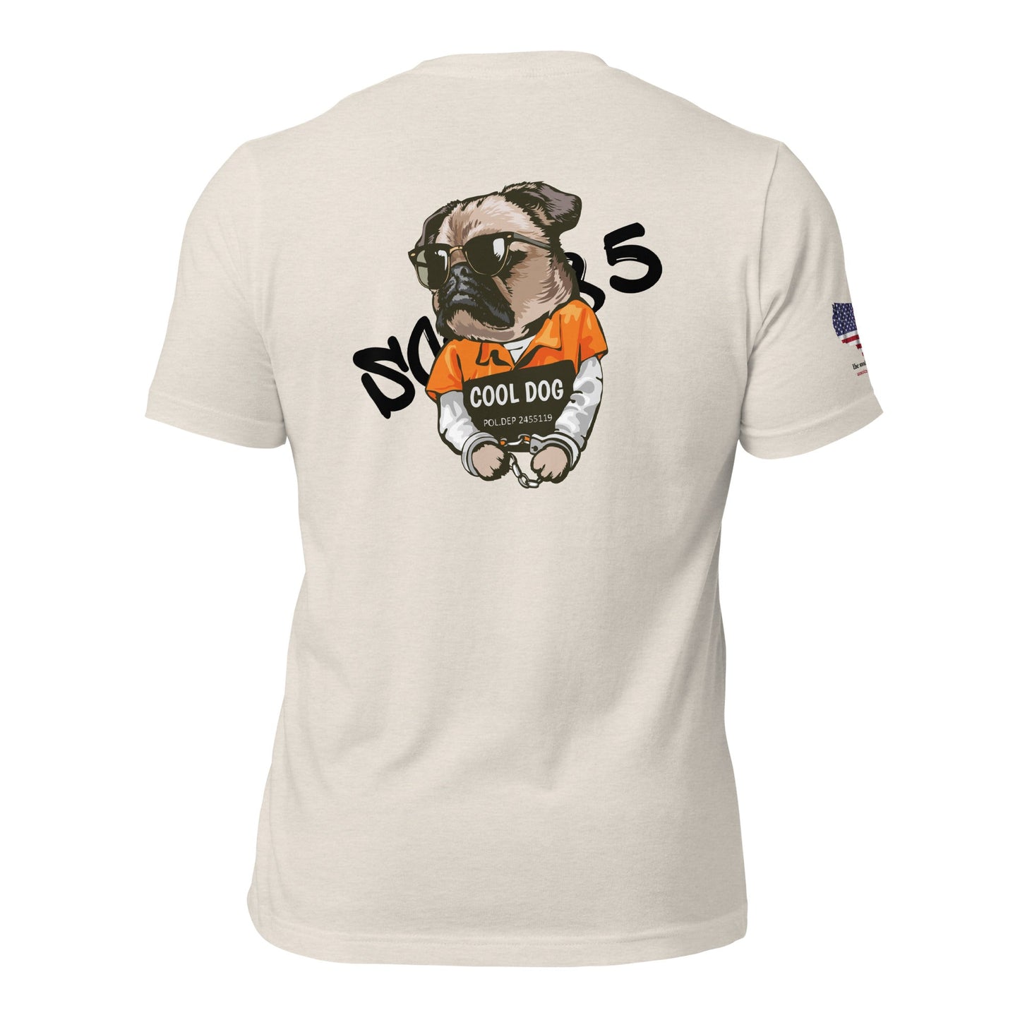 Dog Jail Backprint T-Shirt | K9 Streetwear Graphic Tee - The snout club 1985