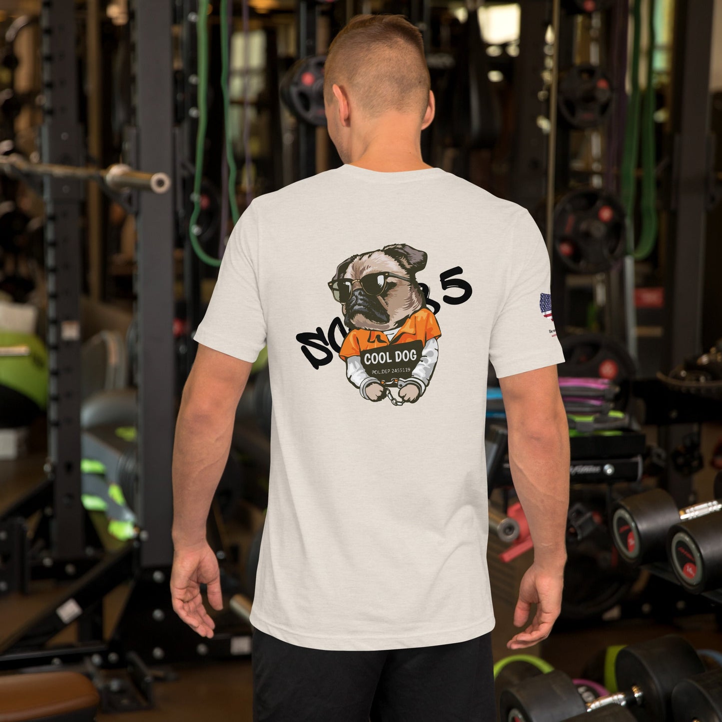 Dog Jail Backprint T-Shirt | K9 Streetwear Graphic Tee - The snout club 1985