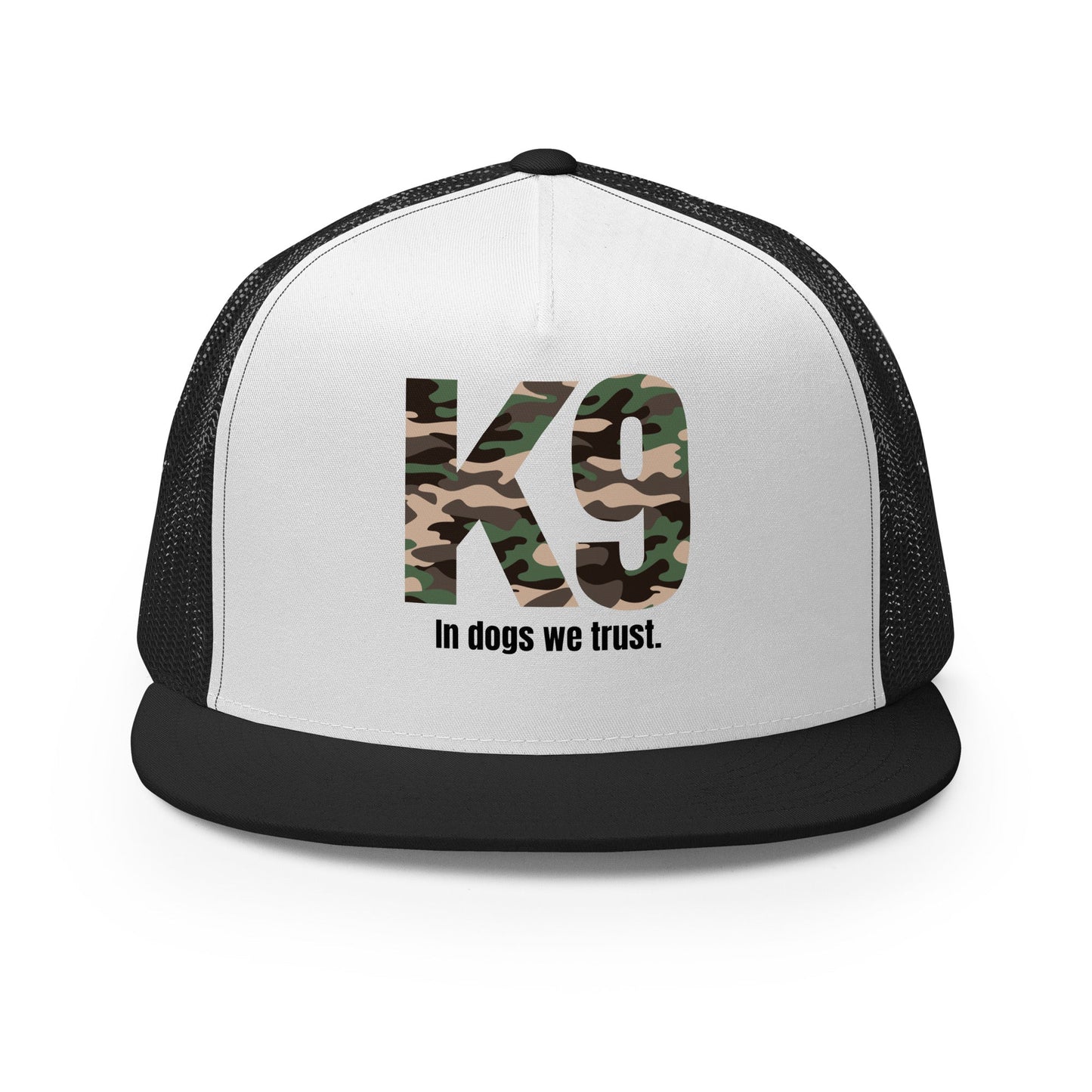 K9 Camouflage Cap | In Dogs We Trust Design - The snout club 1985