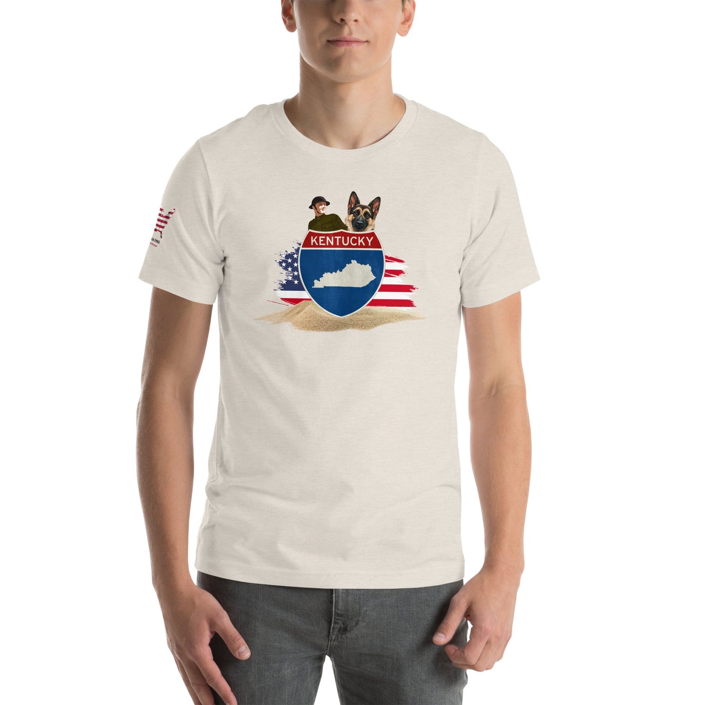 Kentucky Veteran T-Shirt with Dog – Military & Patriotic Apparel - The snout club 1985