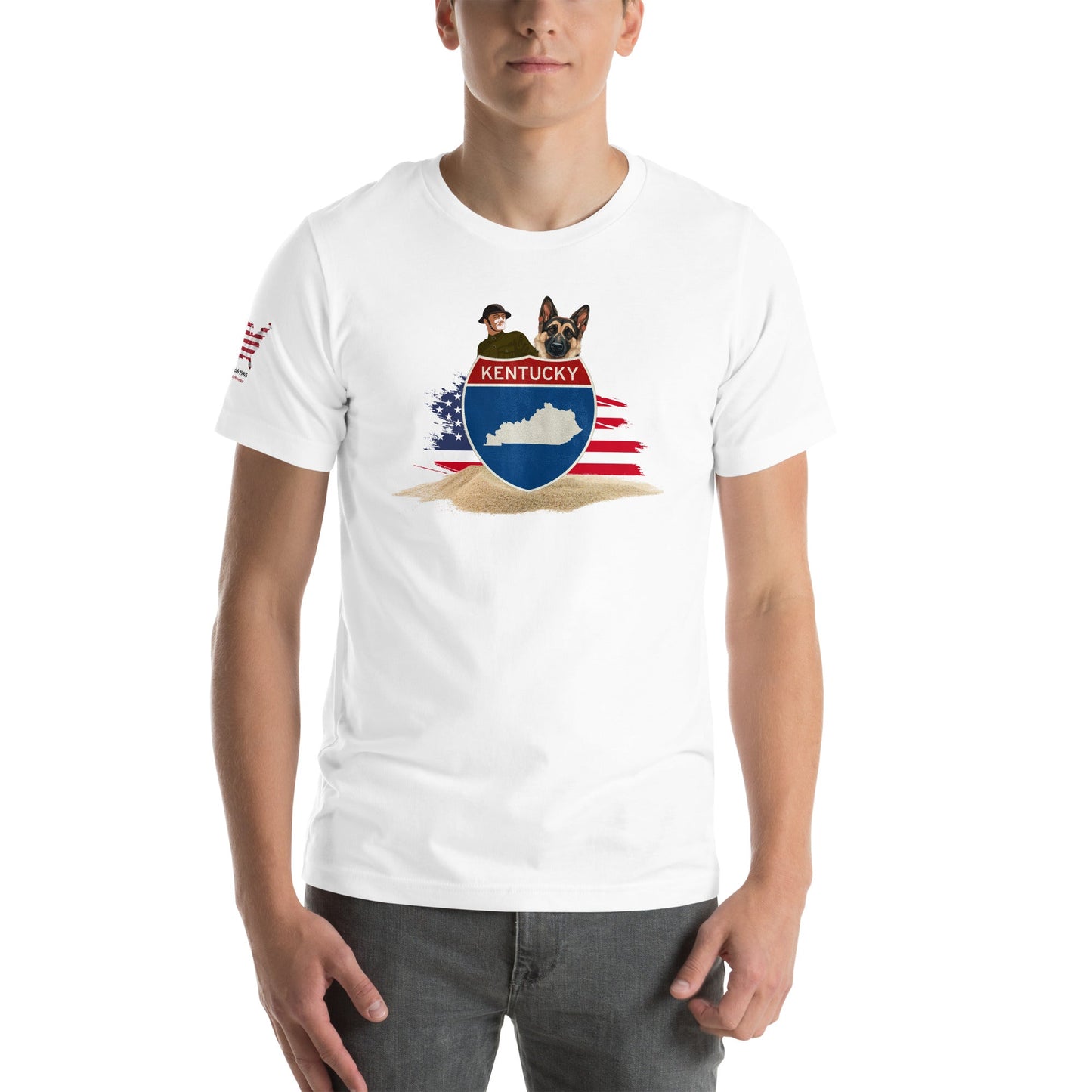 Kentucky Veteran T-Shirt with Dog – Military & Patriotic Apparel - The snout club 1985