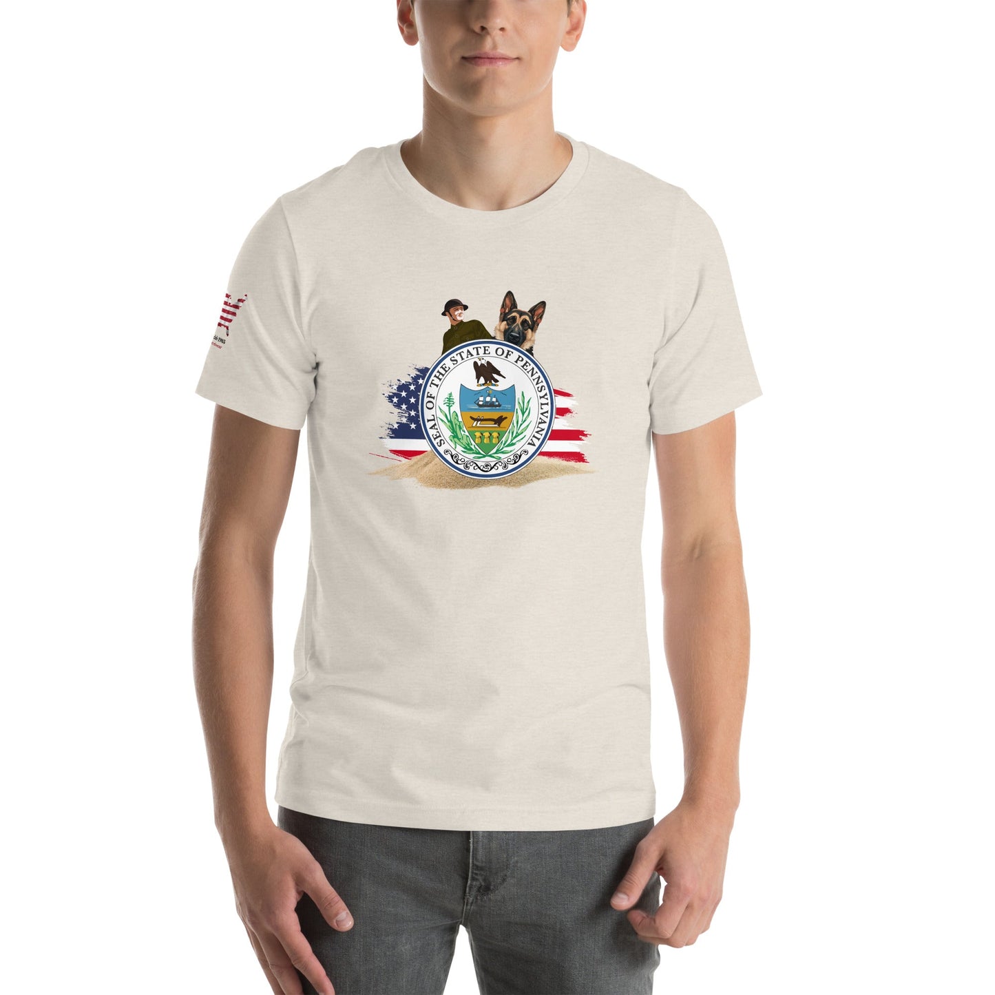 Proud Pennsylvania Veteran T-Shirt with Dog – Military & Patriotic Apparel - The snout club 1985