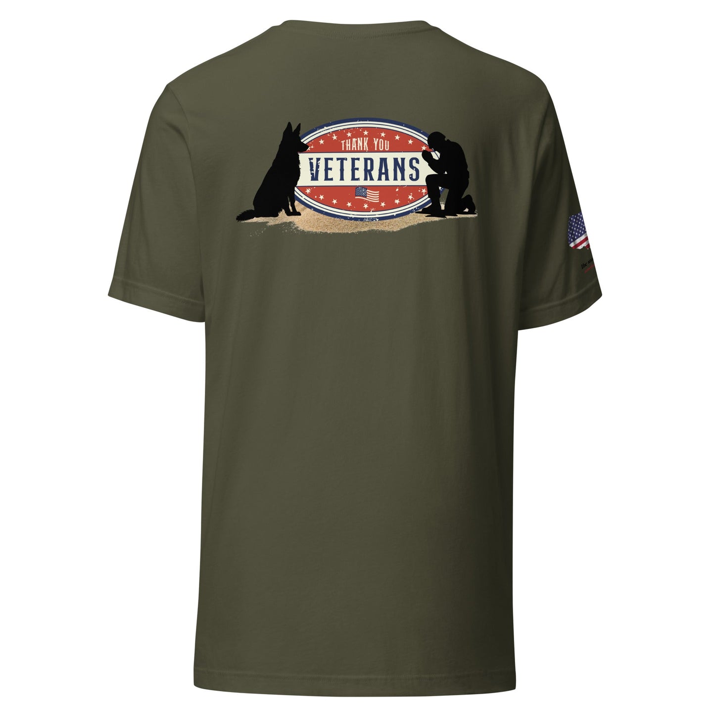 Veteran T-Shirt | Soldier & German Shepherd Design - The snout club 1985