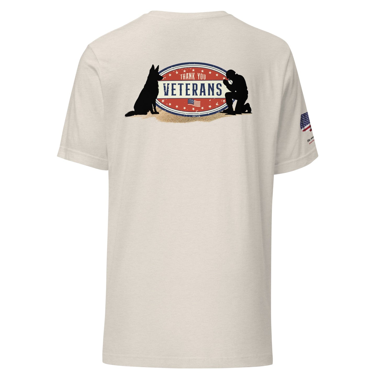 Veteran T-Shirt | Soldier & German Shepherd Design - The snout club 1985
