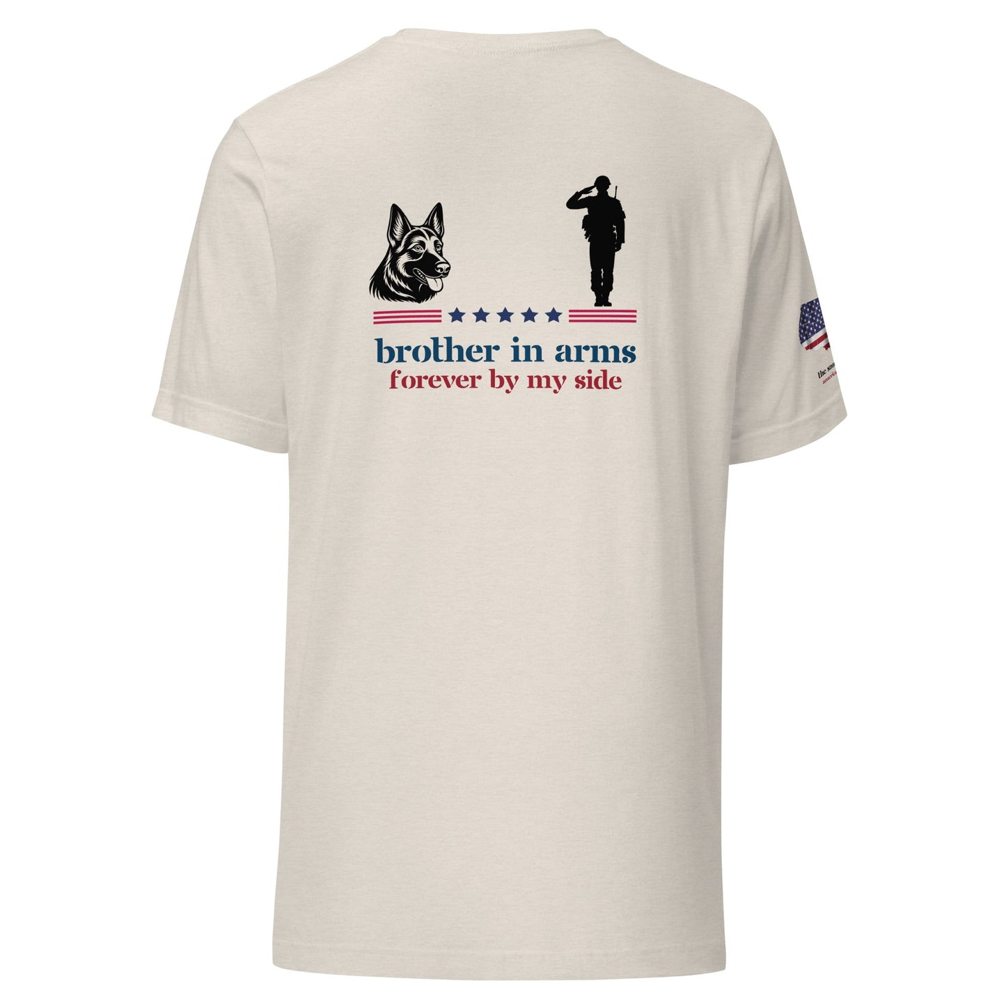 Brother in Arms T-Shirt | German Shepherd & Soldier - The snout club 1985