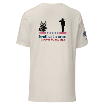 Brother in Arms T-Shirt | German Shepherd & Soldier - The snout club 1985