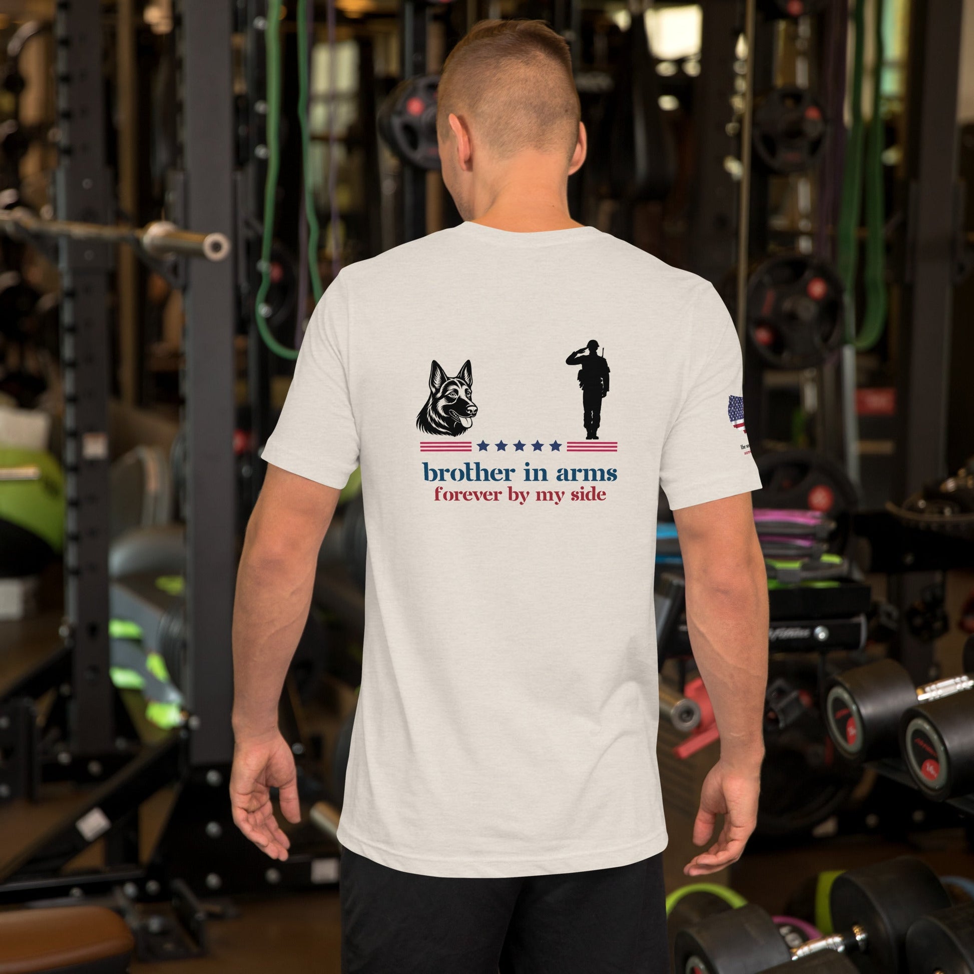 Brother in Arms T-Shirt | German Shepherd & Soldier - The snout club 1985