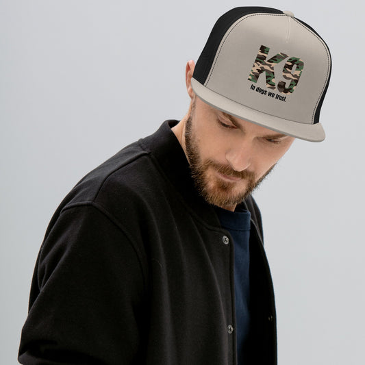 K9 Camouflage Cap | In Dogs We Trust Design - The snout club 1985