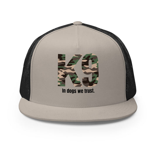 K9 Camouflage Cap | In Dogs We Trust Design - The snout club 1985