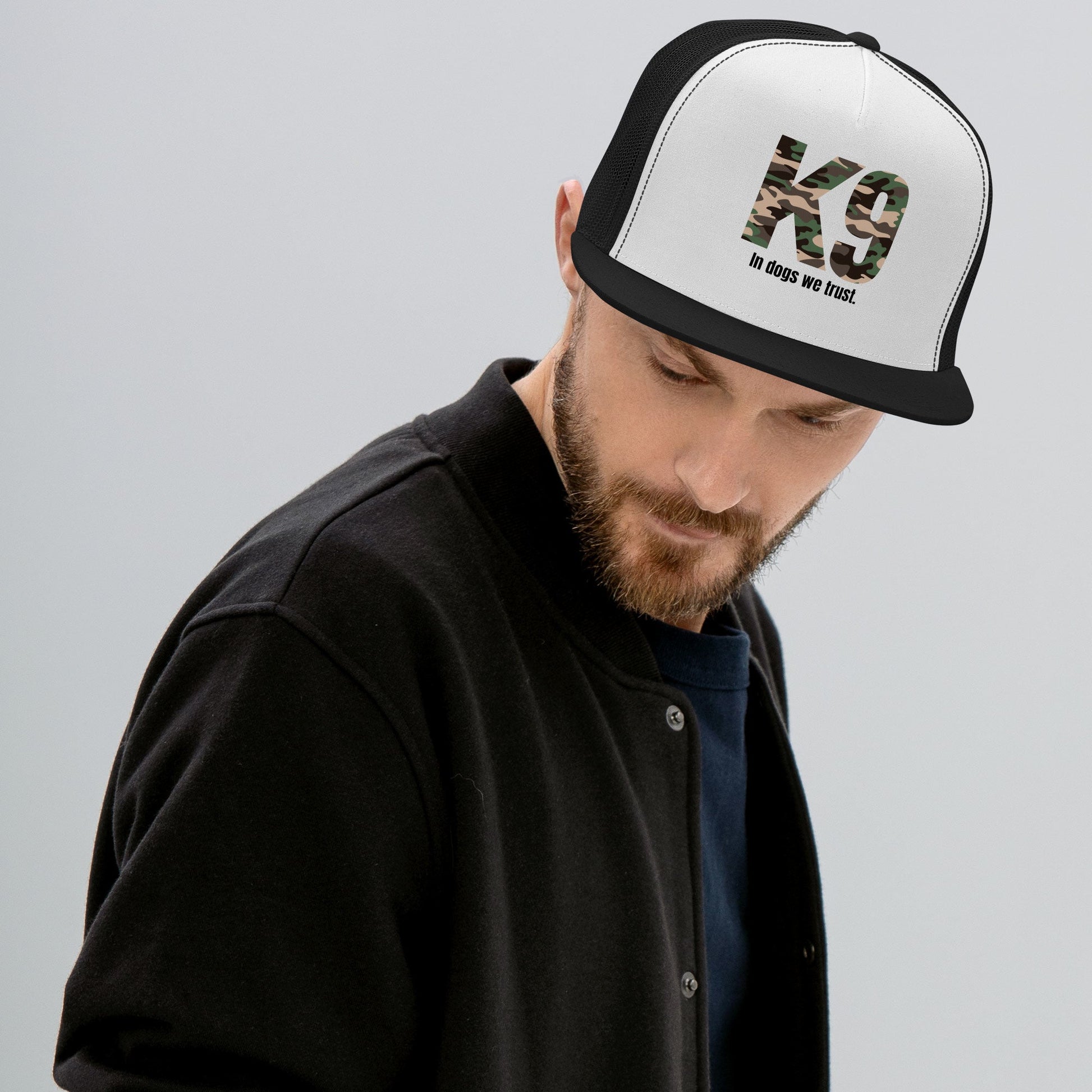 K9 Camouflage Cap | In Dogs We Trust Design - The snout club 1985