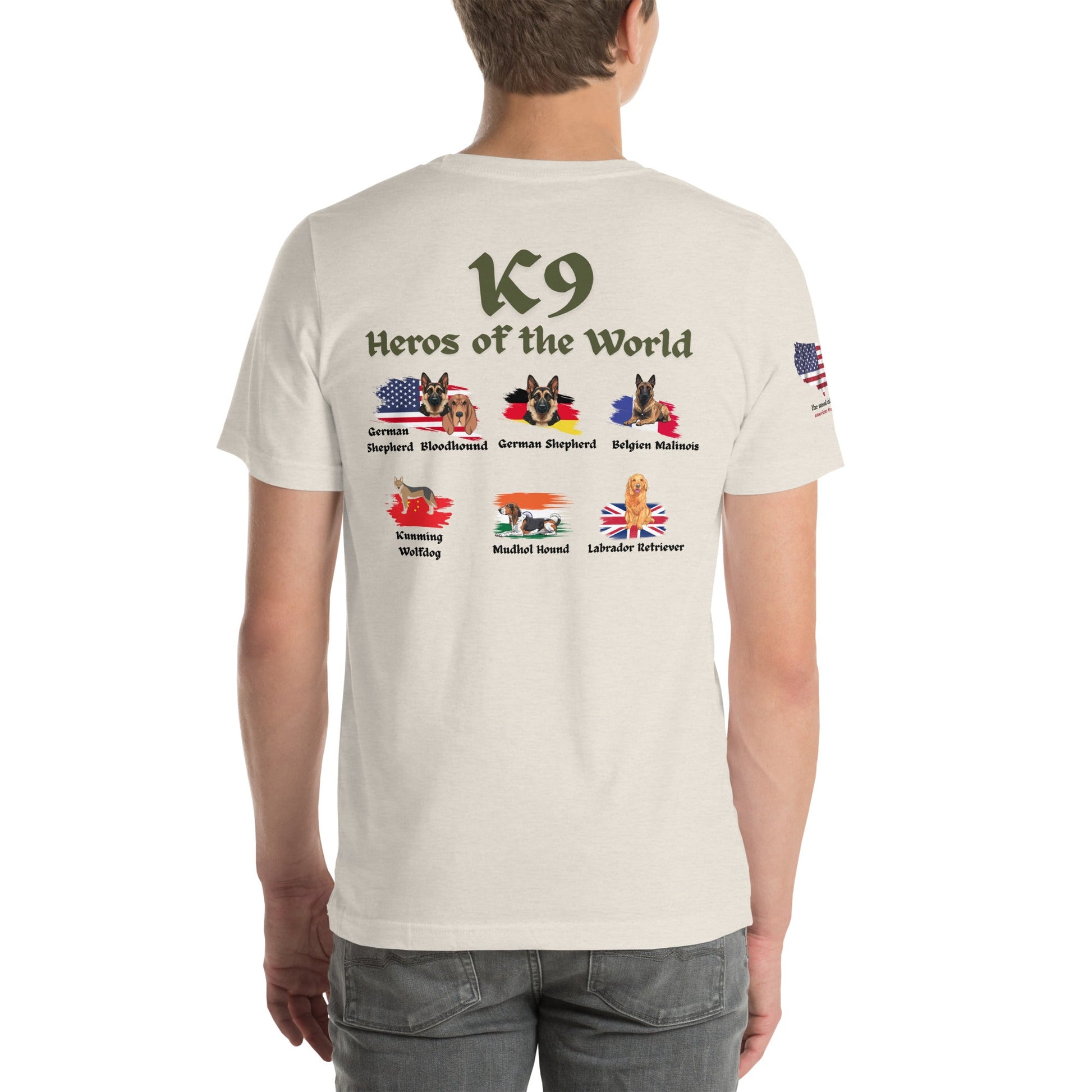 K9 Heroes of the World T-Shirt – Honoring Military & Service Dogs - The snout club 1985