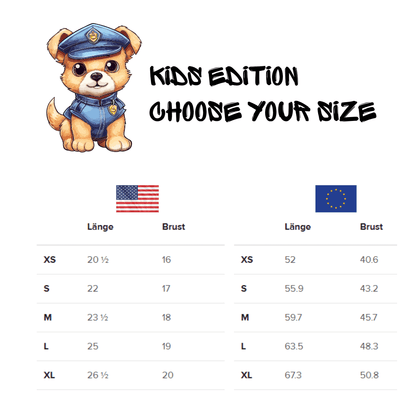 K9 Kids T-Shirt | Dog Paw & US Flag Design - The snout club 1985