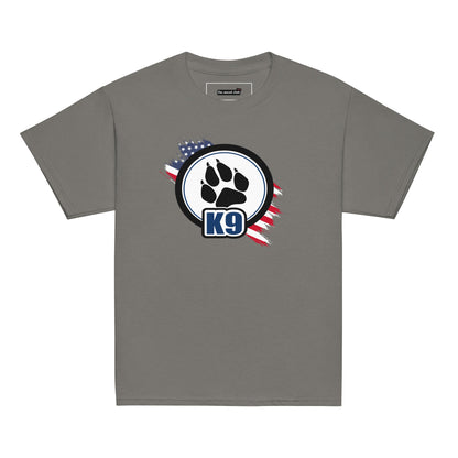 K9 Kids T-Shirt | Dog Paw & US Flag Design - The snout club 1985