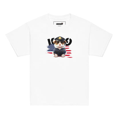 K9 Kids T-Shirt | Police Dog & US Flag Design - The snout club 1985