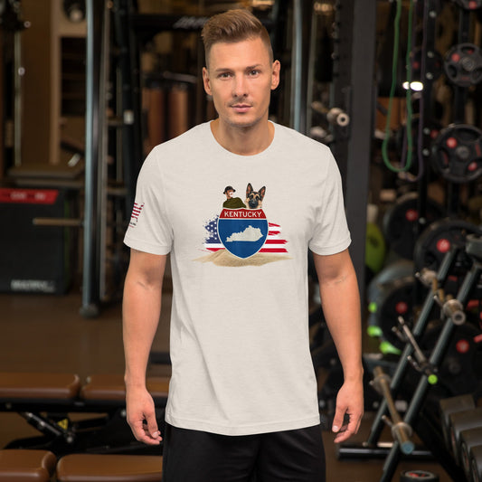 Kentucky Veteran T-Shirt with Dog – Military & Patriotic Apparel - The snout club 1985