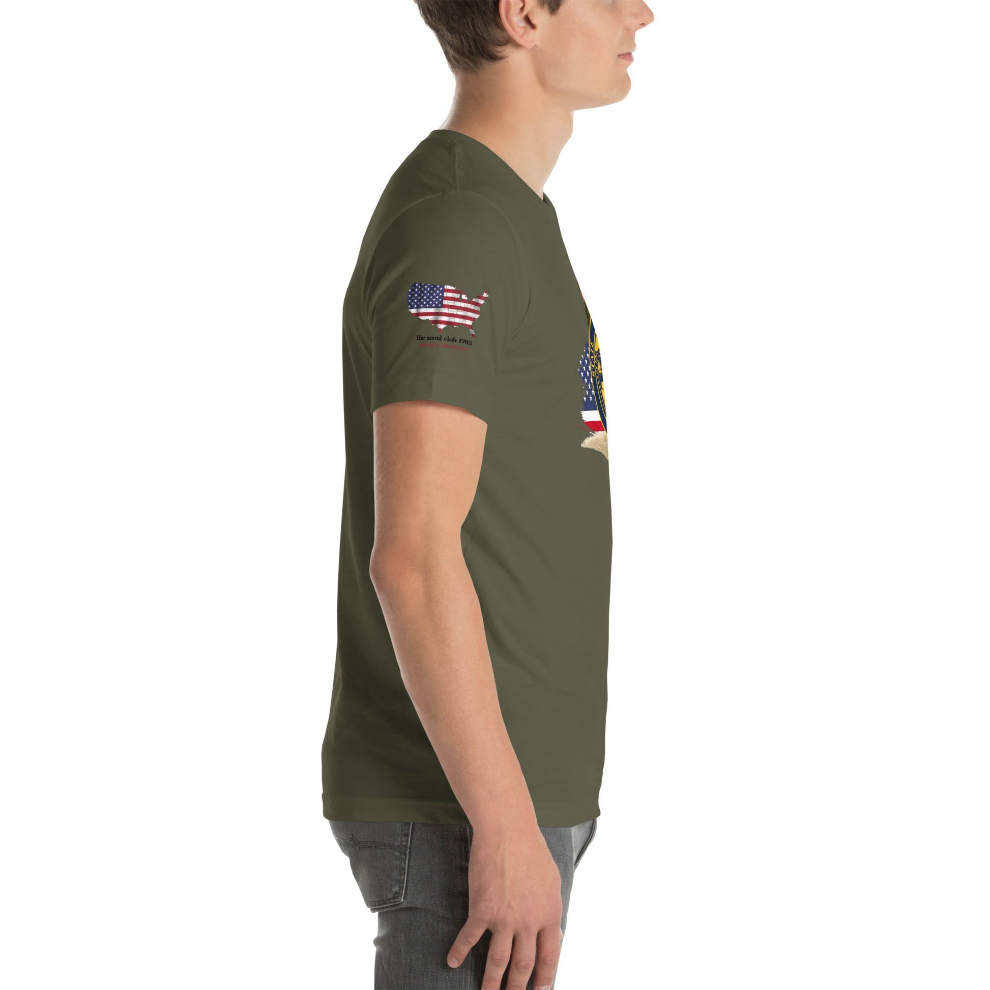 Oregon Veteran T-Shirt with Dog – Military & Patriotic Apparel - The snout club 1985