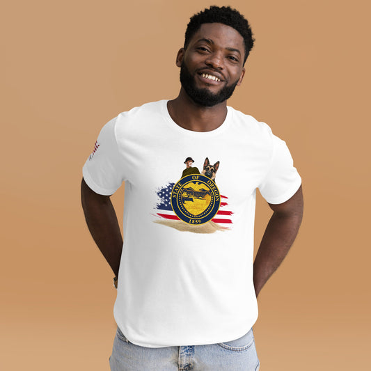 Oregon Veteran T-Shirt with Dog – Military & Patriotic Apparel - The snout club 1985