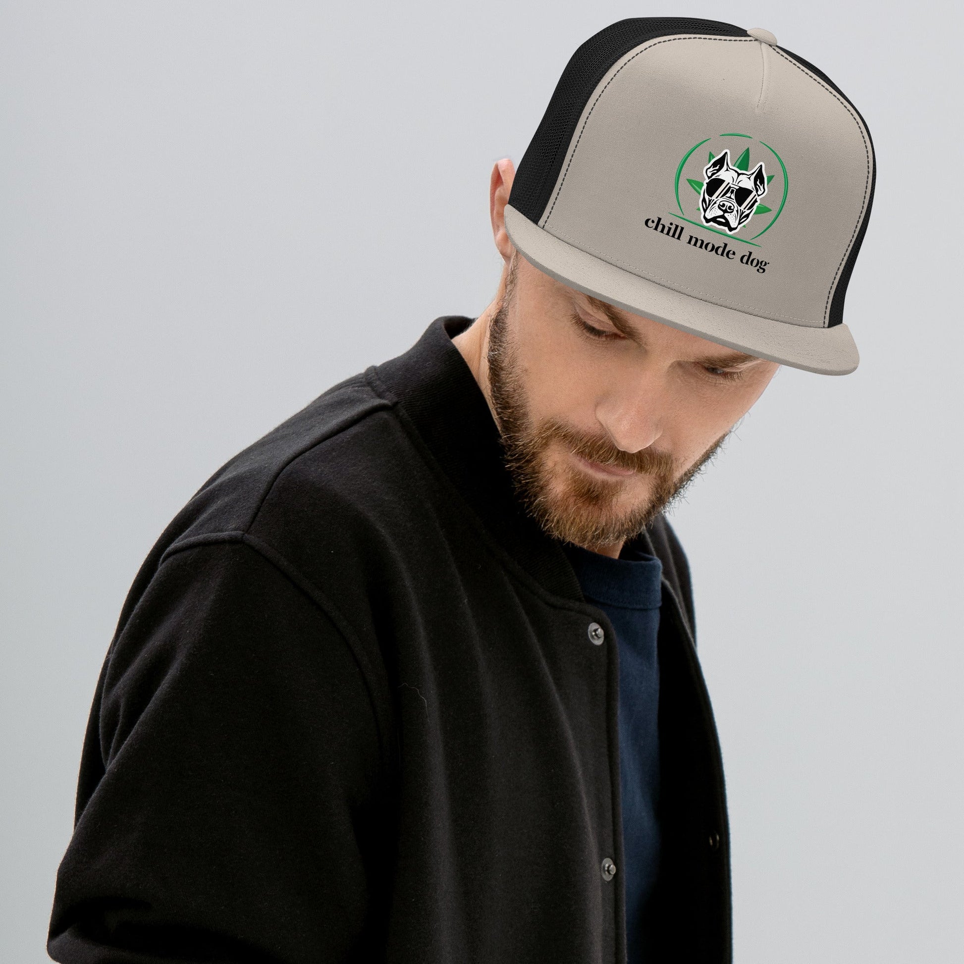 Pitbull Cap | Chill Mode Dog Cannabis Design - The snout club 1985