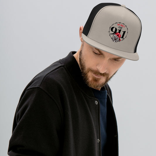 Pitbull Cap | We Don’t Call 911 Barbed Wire Design - The snout club 1985