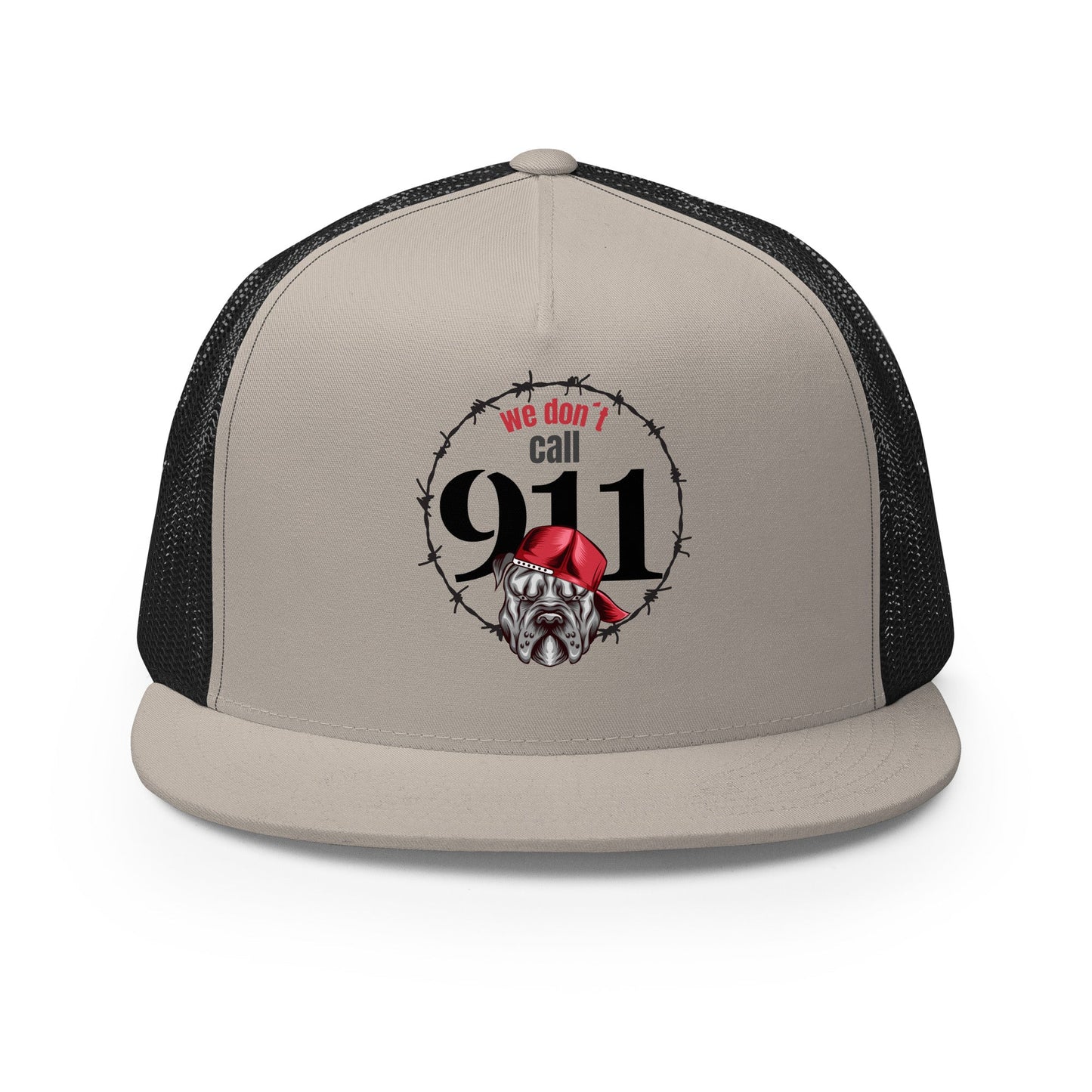 Pitbull Cap | We Don’t Call 911 Barbed Wire Design - The snout club 1985