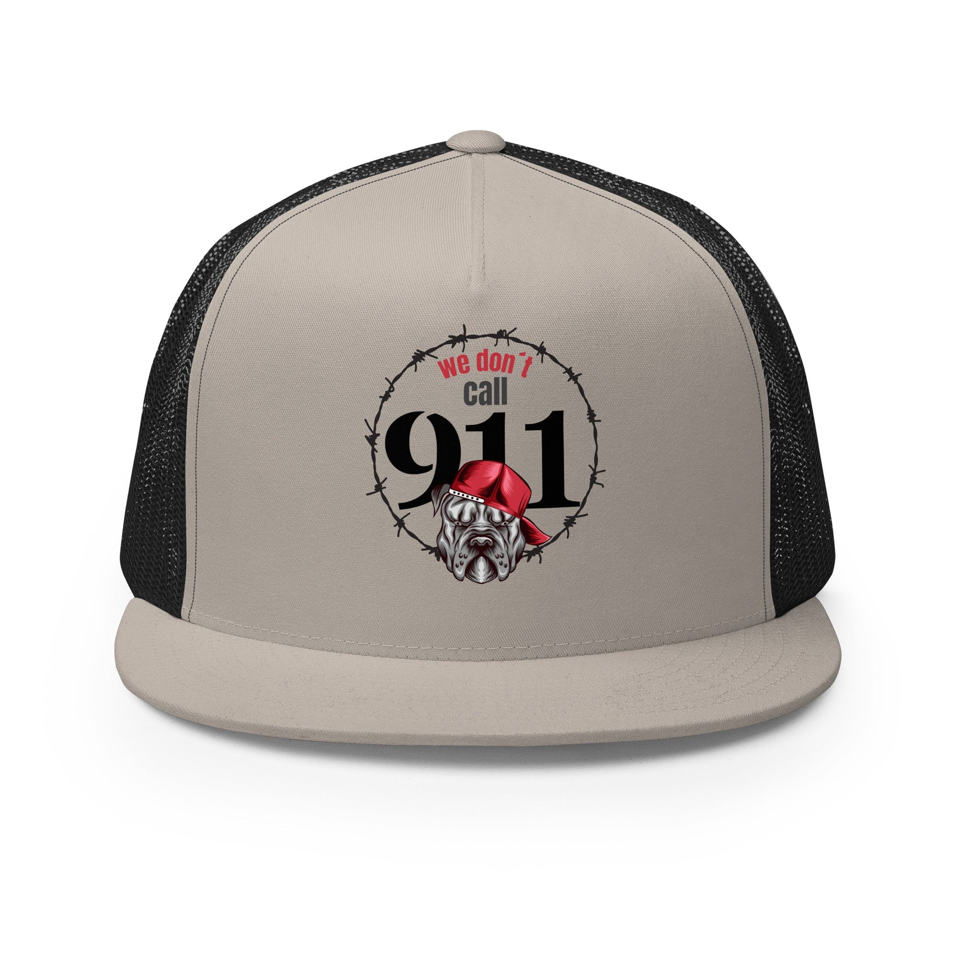 Pitbull Cap | We Don’t Call 911 Barbed Wire Design - The snout club 1985