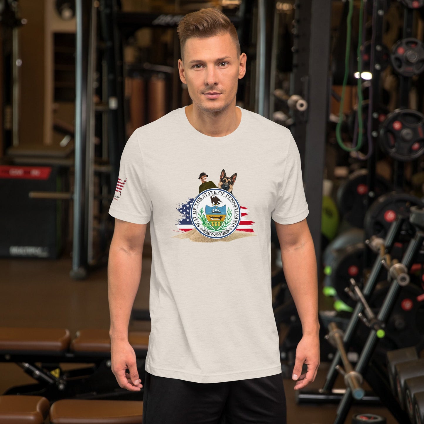 Proud Pennsylvania Veteran T-Shirt with Dog – Military & Patriotic Apparel - The snout club 1985
