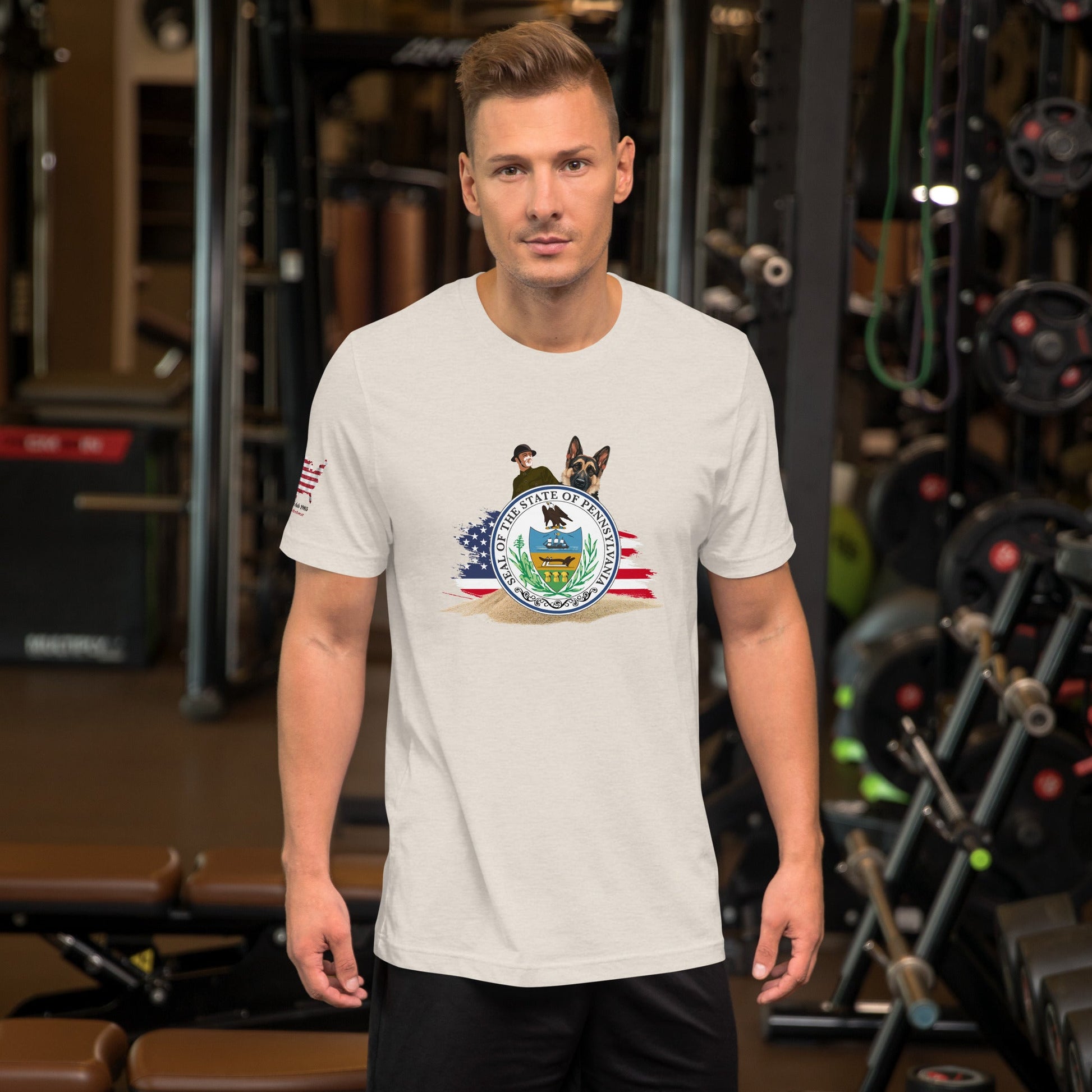 Proud Pennsylvania Veteran T-Shirt with Dog – Military & Patriotic Apparel - The snout club 1985