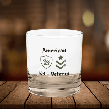 rocks glass american K9 - veteran - The snout club 1985