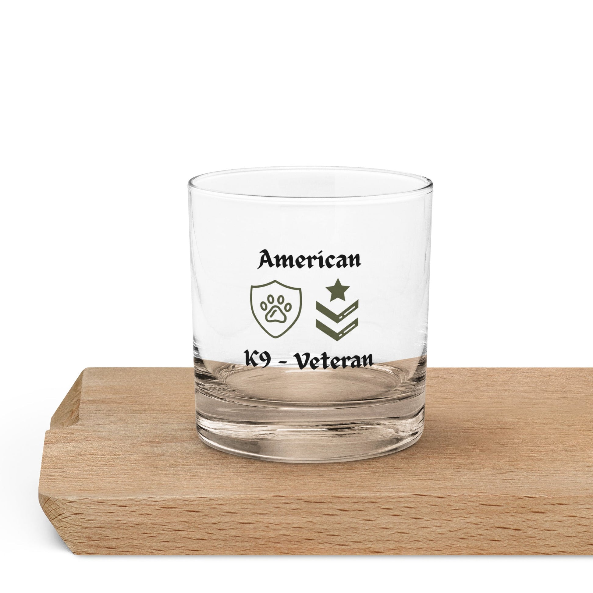 rocks glass american K9 - veteran - The snout club 1985
